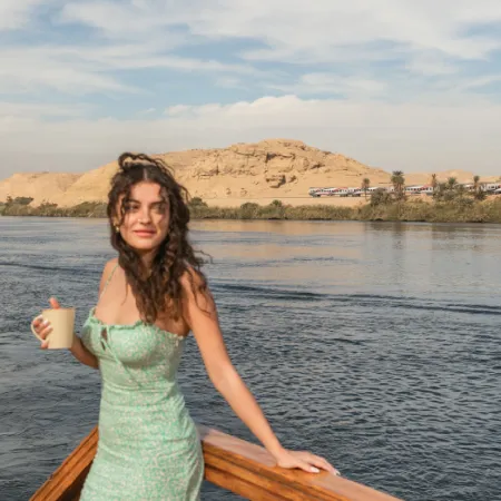 Nile Cruise Sun Deck Sunset Egypt, Luxor Aswan Nile Cruises